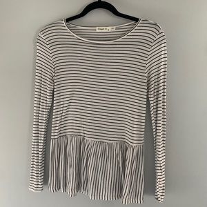 Long sleeve peplum top